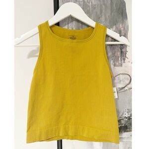 ANTHROPOLOGIE RIBBED CROPPED TANK